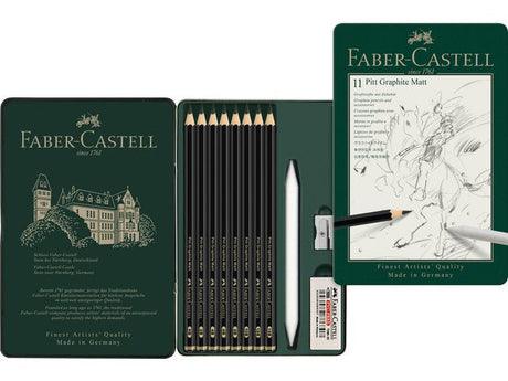 EAN 4005401152200 - Faber-Castell 115220 juego de pluma y lápiz de regalo Lápiz de grafito Caja metálica imagen 2