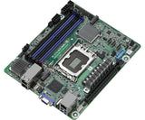 Asrock Placa Base W680d4id-2t/G5/X550 Mini-Dtx Socket 1700 Ddr5-Only Single