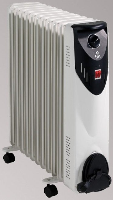 EAN 8427561001581 - FM Calefacción RW-25 calefactor eléctrico Negro, Gris 2500 W Radiador imagen 1
