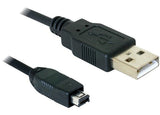 EAN 4043619822089 - DeLOCK USB cable 2.0 mini 4-Pin Hirose 1,5m cable USB USB A USB B Negro imagen 1