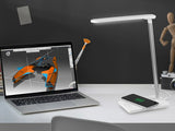 Lámpara De Escritorio Led Tracer Luna Con Cargador Inalámbrico 10w