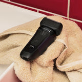 Máquina De Afeitar Remington F4002   De Rotación Recortadora Negro, Azul