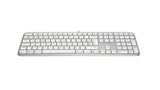 Teclado Español Logitech Mx Keys S Rf Wireless + Bluetooth Qwerty Aluminio, Blanco