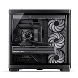Jonsbo Tk-4 Gehäuse, Midi-Tower, Atx, Tempered Glass - Schwarz