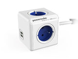 EAN 8718444085836 - Allocacoc 2402BL/FREUPC base múltiple 1,5 m 4 salidas AC Interior Azul, Blanco imagen 1
