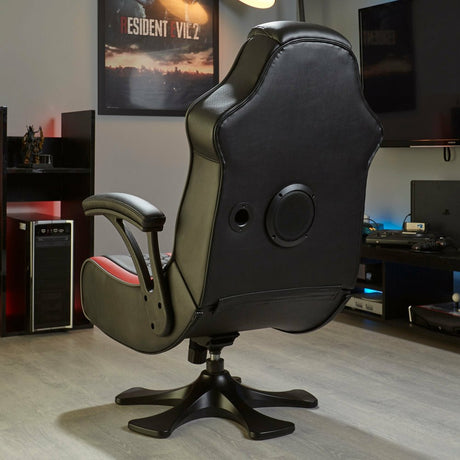 EAN 0094338200140 - X Rocker 2020014 silla para videojuegos Silla gaming Asiento acolchado Negro, Rojo imagen 10