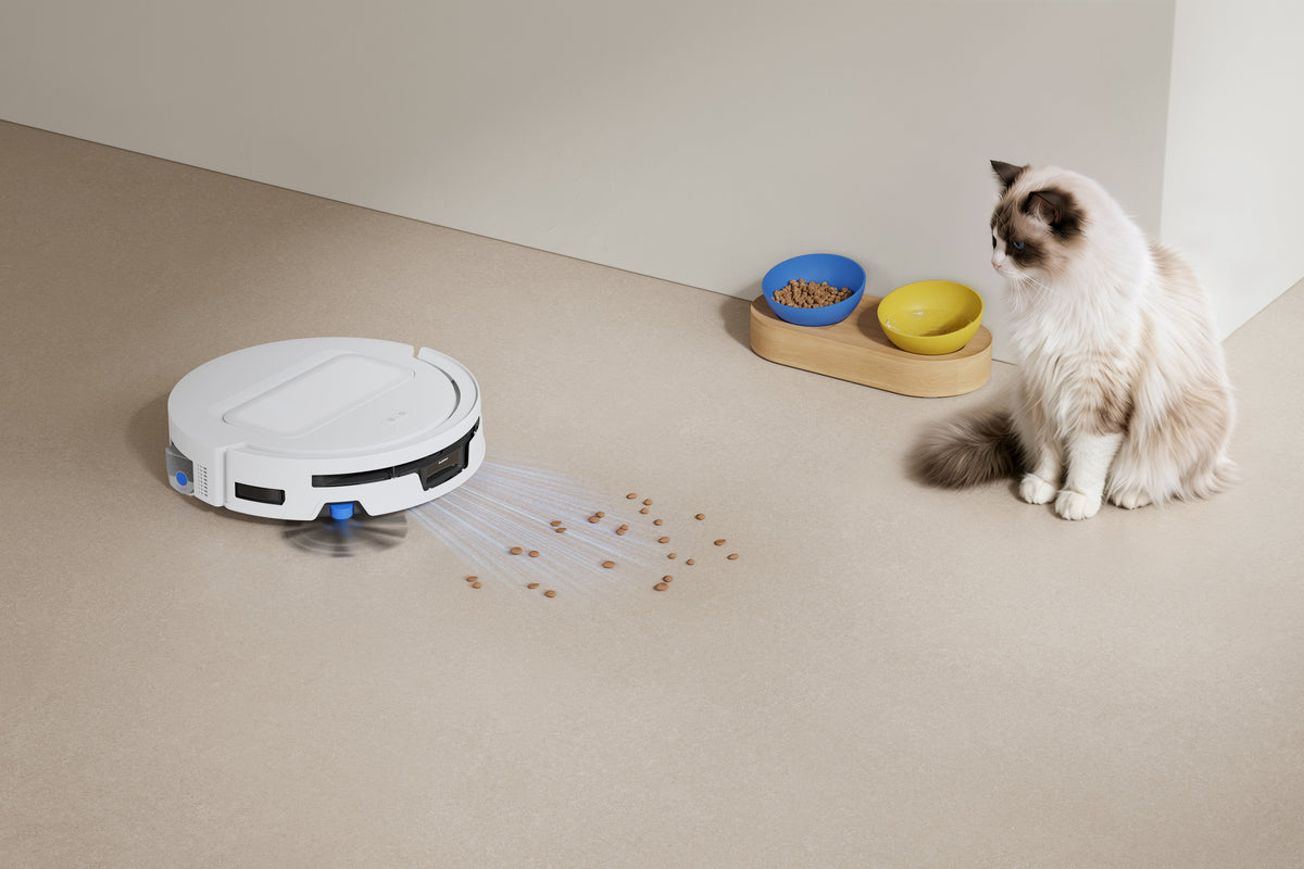 Ecovacs Deebot T90 Max Omni Vacuum Cleaner,Robot,Wet&Dry,30000pa,Truedge 3.0,Zerotangle 4.0,Ozmo Roller 3.0,White+Omni Auto-Empty Station
