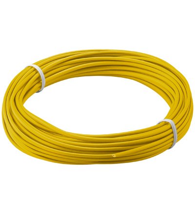 Alambre De Cobre Aislado Amarillo 1 Cond, 18x0,1mm 10metros