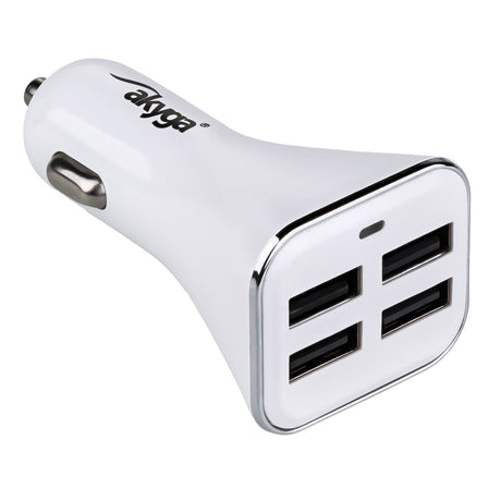 EAN 5901720133731 - Akyga AK-CH-09 cargador de dispositivo móvil GPS, Batería portátil, Smartphone, Tableta Plata, Blanco Enc imagen 3