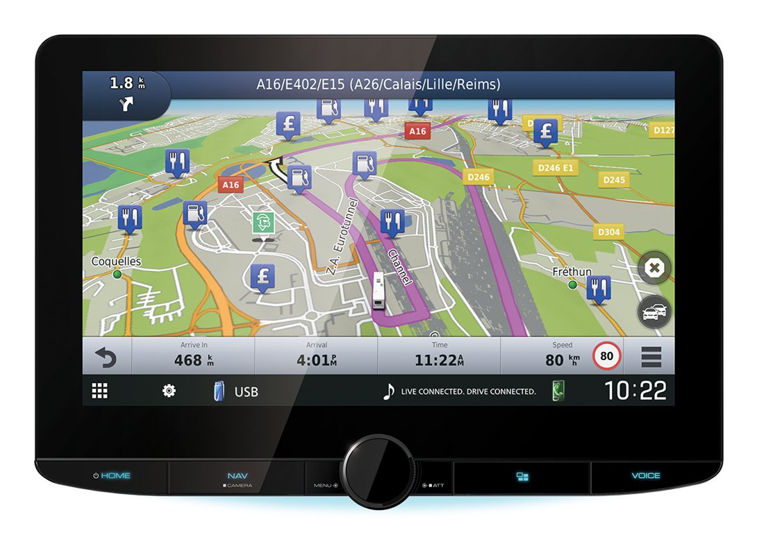 Kenwood Dnr992rvs Usb/Bt/Navi/Camper/Lkw 10,1''Hd Disp.