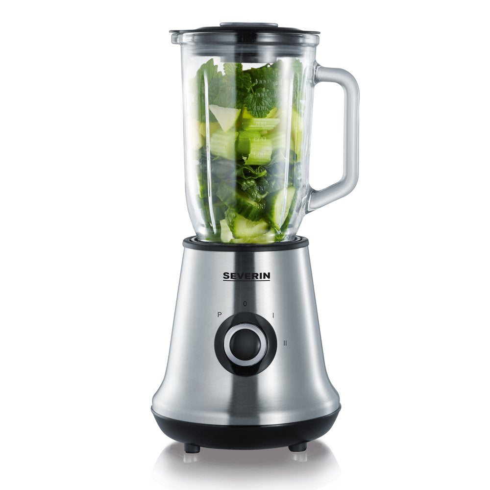 Licuadora Severin Sm 3734, 1 L Batidora De Vaso Negro, Acero Inoxidable 500 W