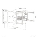 Neomounts Select Screen Wall Mount (Full Motion, 3 Pivots, Vesa 800x400) (Wl40s-850bl18)