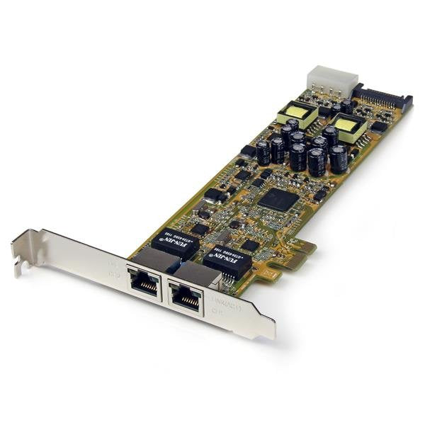 Startech Tarjeta De Red Poe/Pse Pci Express Gigabit Ethernet Con 2 Puertos Rj45â St2000pexpse