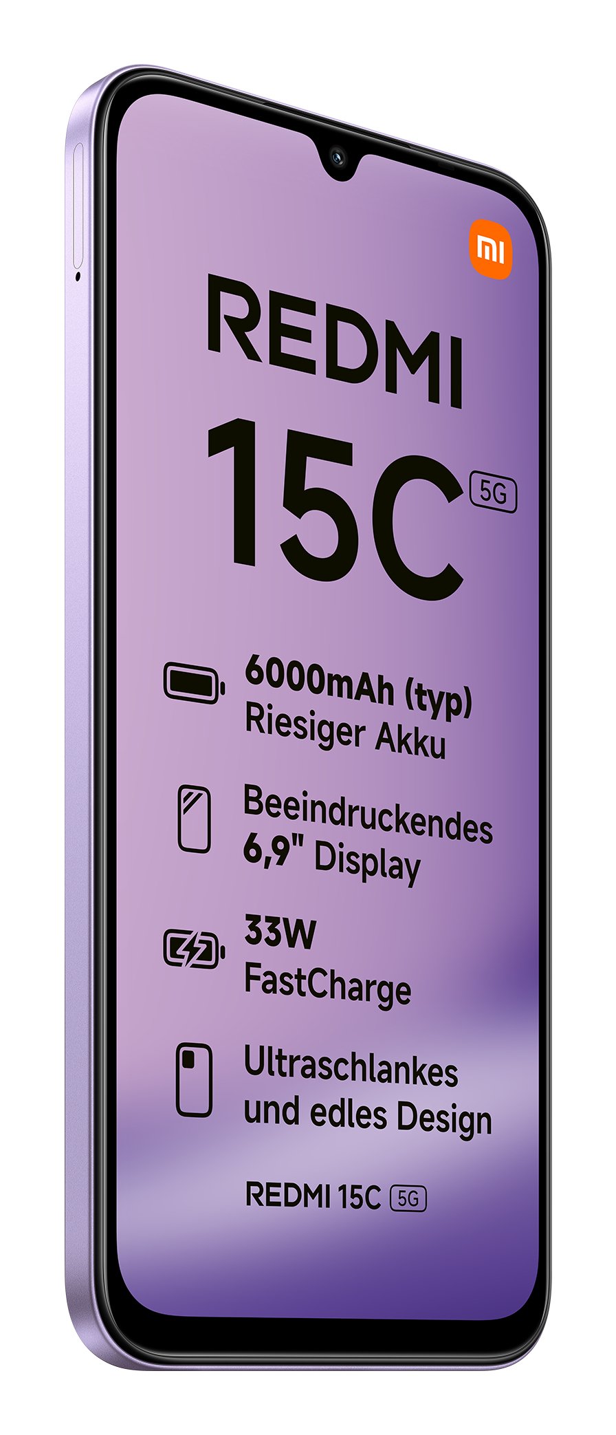 EAN 6932554458485 - Xiaomi Redmi 15C 17,5 cm (6.9") 5G USB Tipo C 4 GB 128 GB 6000 mAh Púrpura imagen 3