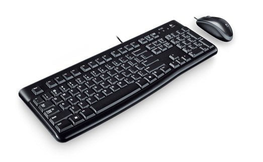 Teclado Hebreo + Ratón Logitech Desktop Mk120 Usb Negro 920-002545