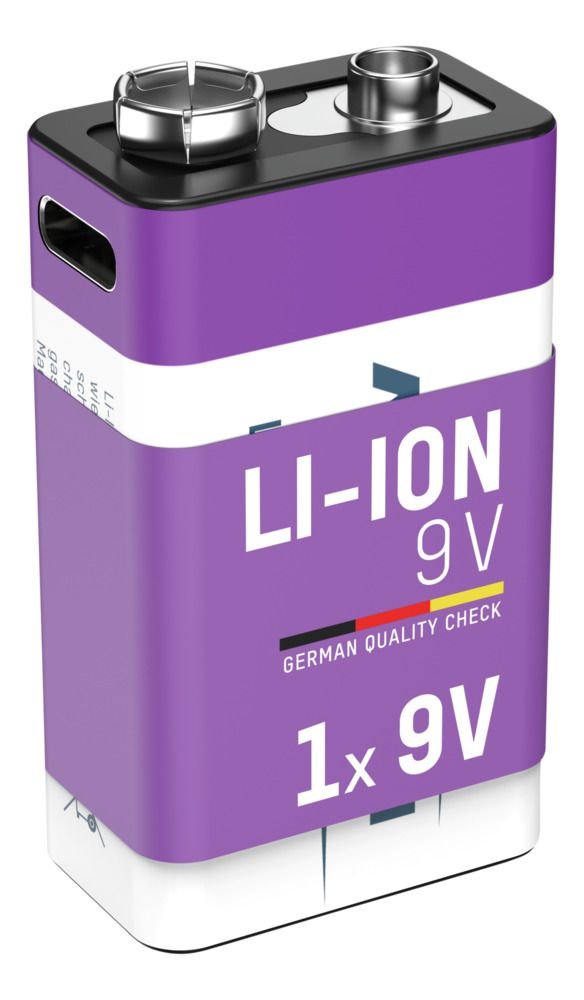 Ansmann 1315-0005 Batería Li-Ion 9v E-Block Tipo 400 (Min. 340 Mah) Pack 1