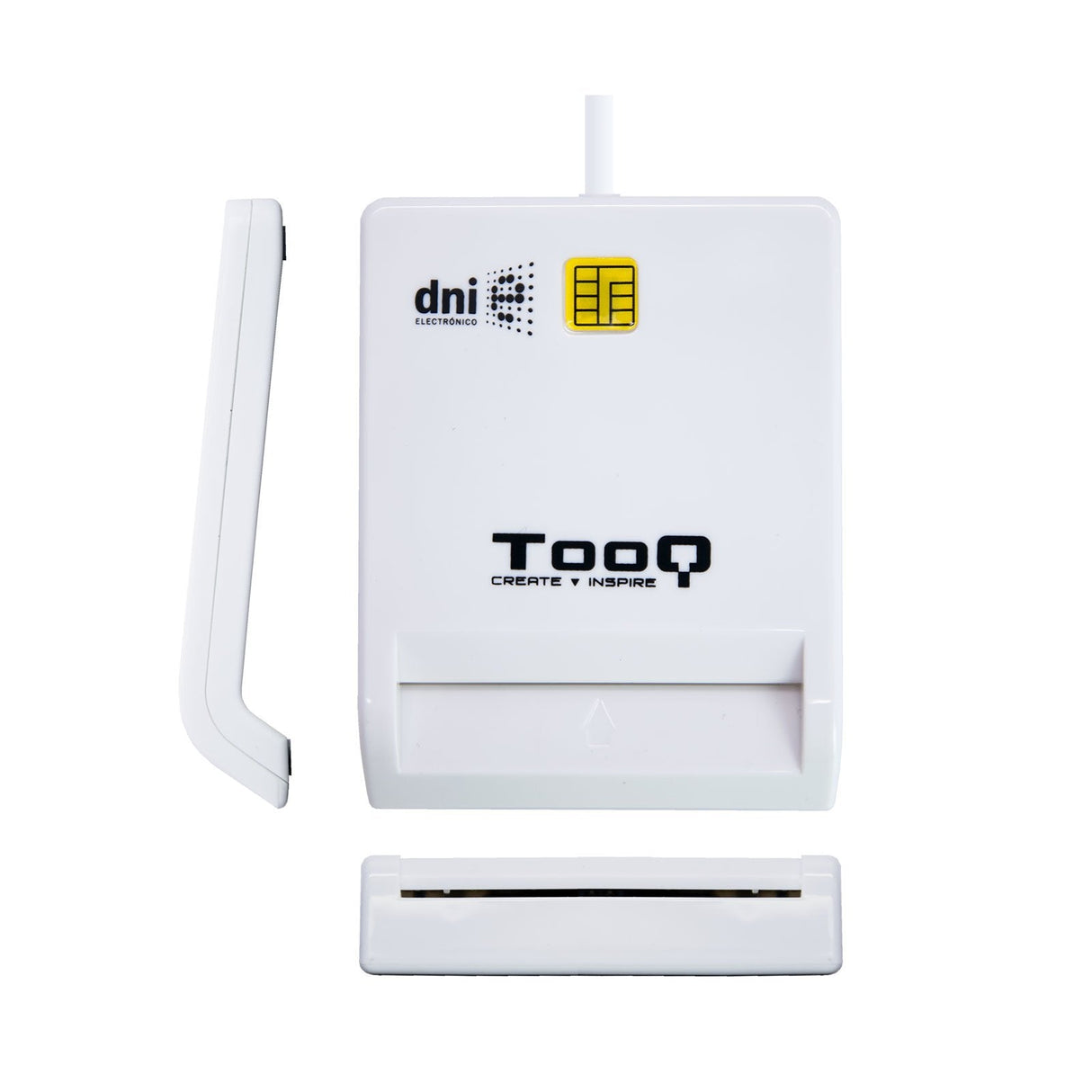 EAN 8433281008540 - TooQ TQR-210W lector de tarjeta inteligente Interior USB 2.0 Blanco imagen 2
