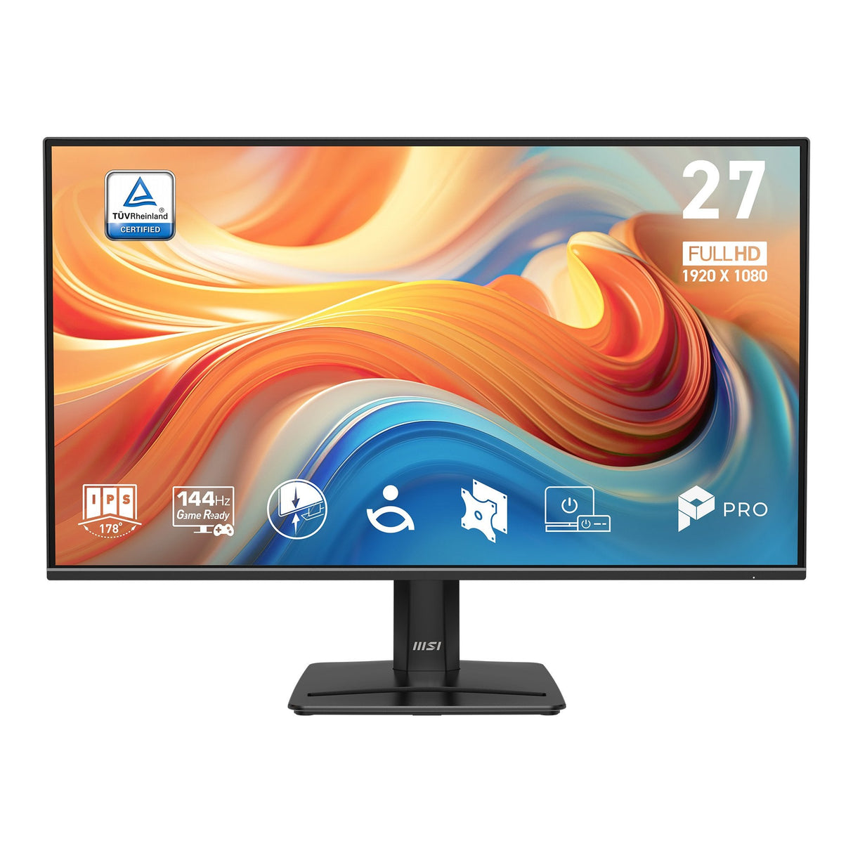 Monitor Msi Pro Mp271 E14a 27" Fullhd 144hz Ips 1ms Freesync Hdr Ready Altavoces