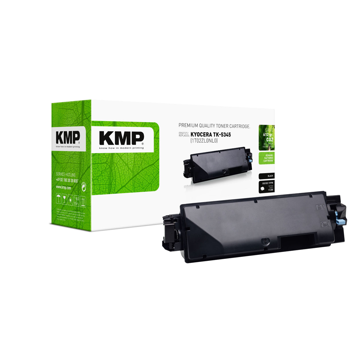 Kmp Toner Kyocera Tk-5345k 1t02zl0nl0 Negro 17000 Copias Remanufactured