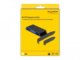 Tarjeta Delock Pci Express X4 A 1 X Nvme M.2 Key M Interno Con Disipador De Calor