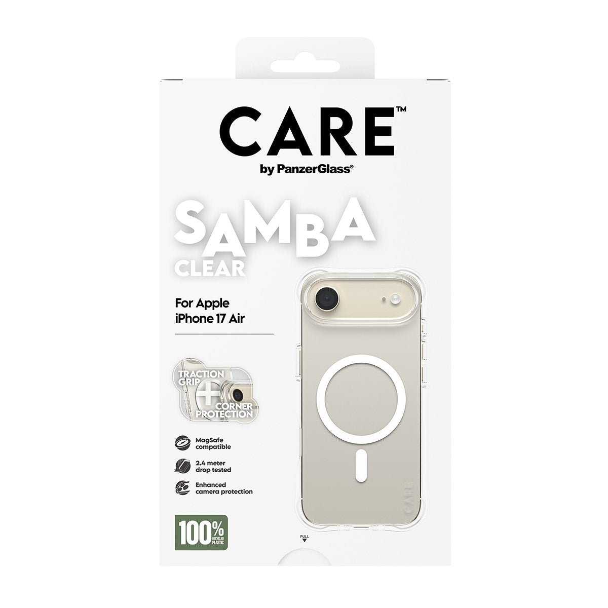 Panzerglass Care Fashionable Case Samba Transp. W. Blanco Magsafe Iphone 17 Air