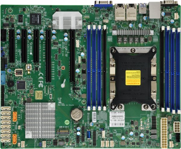 Placa Base Super Micro Intel 3647 X11spi-Tf-B Bulk Atx,8xd4 2933 Ecc, 10xsata3, 11xusb, Vga, 5xpcie