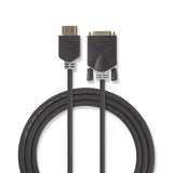 Nedis Ccbw34800at20 Adaptador De Cable De Vídeo 2 M Hdmi Tipo A (Estándar) Dvi-D Antracita
