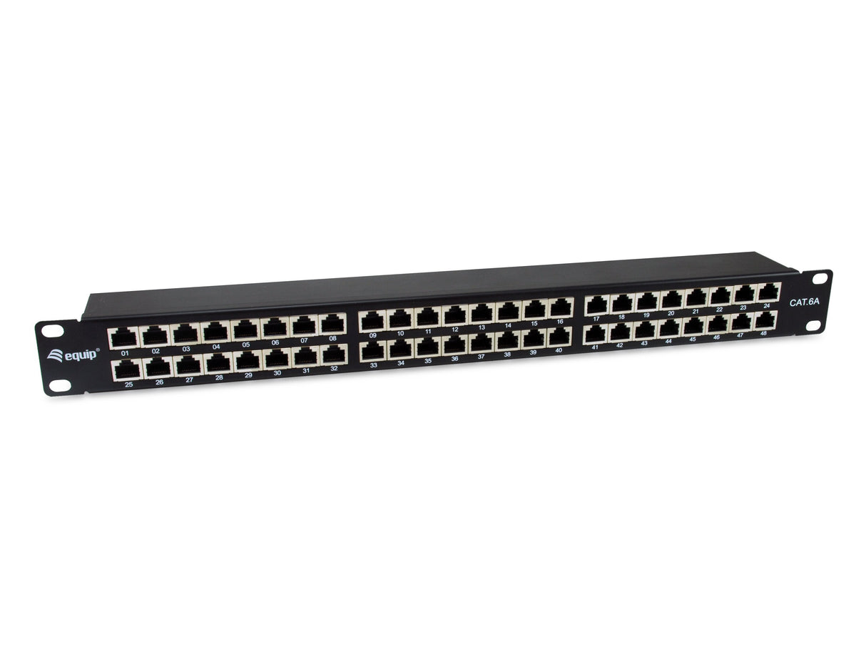 Equip Patchpanel 48x Rj45 Cat6a 19" Ftp 1he Premium Negro