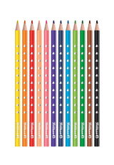 Pelikan Caja De 12 Lapices De Colores Triangulares Finos - Mina Antirotura - Fsc