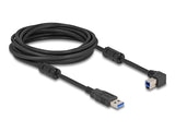 Delock 81103 Cable Usb 5 Gbps Tipo-A Macho A Tipo-B Macho 90° Acodado A La Izquierda 5 M
