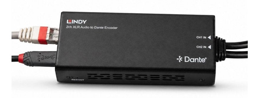 2ch Xlr Audio To Dante  Encoder
