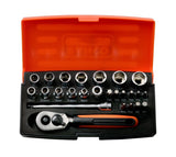 Llaves De Vaso 1/4", Maletín 25 Piezas