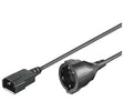 EAN 5711783968634 - Microconnect PE130100 cable de transmisión Negro 1 m C14 acoplador imagen 1