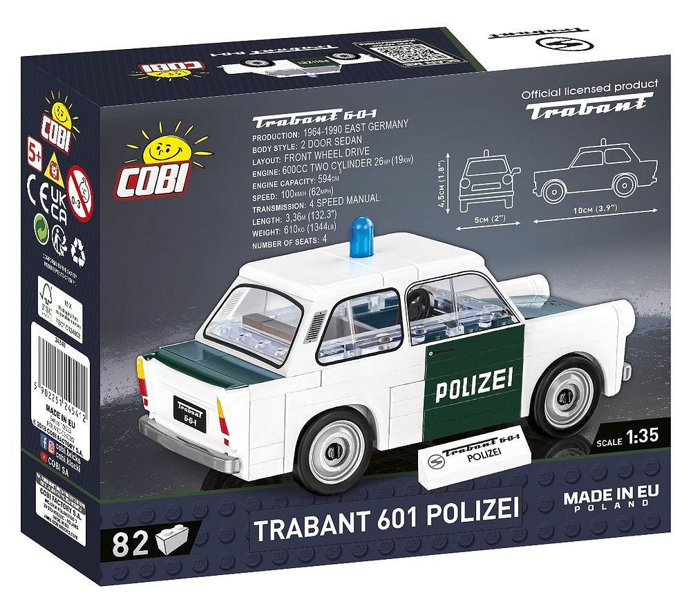 Cobi Trabant 601 Police, Toys De Diseño Cobi-24541