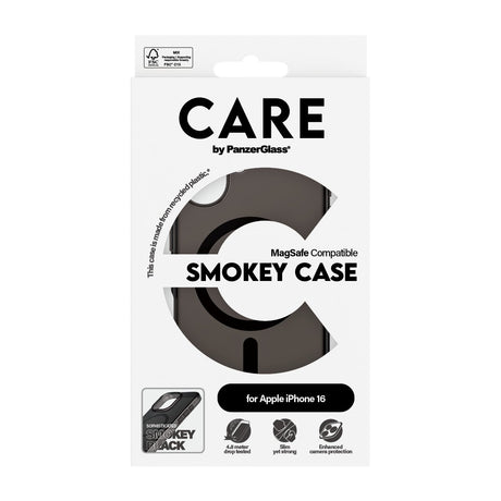 EAN 5715685004155 - PanzerGlass CARE™ by ® Urban Combat Case Smokey w. Black MagSafe iPhone 16 funda para teléfono móvil Negr imagen 3