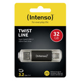 EAN 4034303031238 - Intenso 3539480 unidad flash USB 32 GB USB Type-A / USB Type-C 3.2 Gen 1 (3.1 Gen 1) Antracita imagen 3