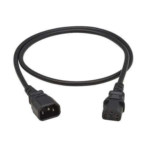 Pdu Power Cord C13 To C14 -  10a 250v H05vv-F 1m (3.28
