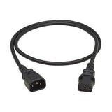 Pdu Power Cord C13 To C14 -  10a 250v H05vv-F 1m (3.28