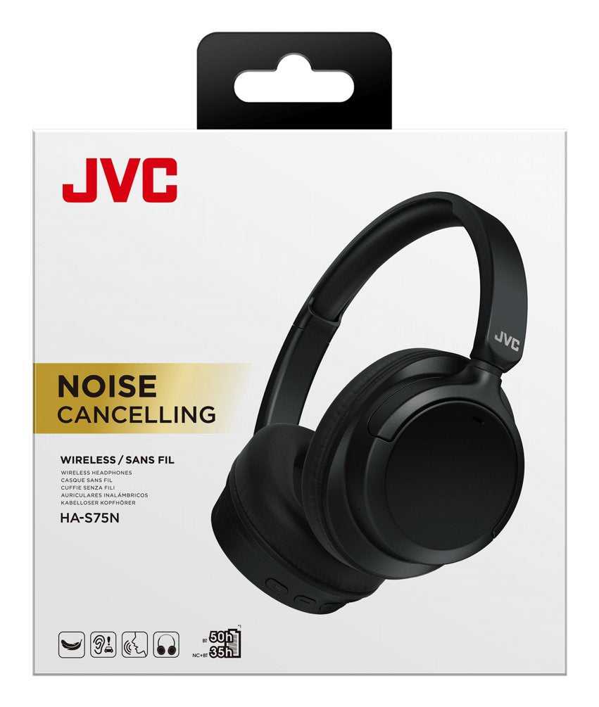 Auriculares  Jvc Ha-S75n-B Over-Ear Negros