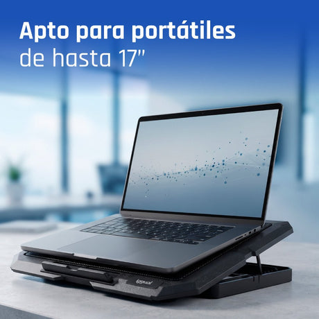 EAN 8435364319710 - iggual RP4V17 Soporte para ordenador portátil Negro 43,2 cm (17") imagen 5