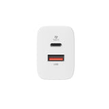 Cargador De Pared Qm16 20w Usb Usb-C Blanco