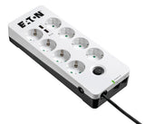 EAN 3553340667251 - Eaton PB8TUD limitador de tensión Negro, Blanco 8 salidas AC 220 - 250 V 1,5 m imagen 1