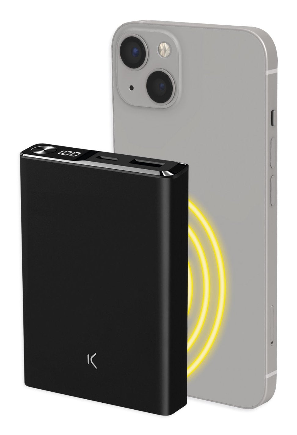 Ksix Powerbank Magsafe 10000mah 22.5w Pd + 15w Wireless + Cable Usb-A A Usb-C - Color Negro