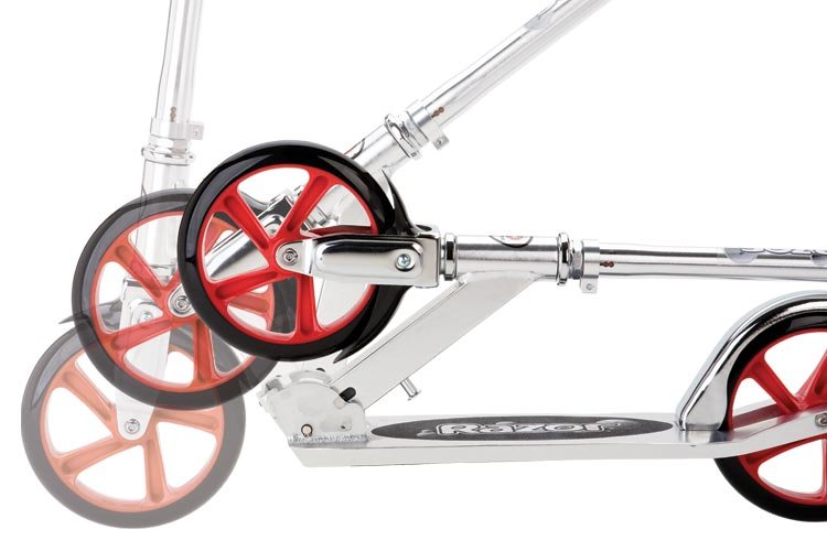 Razor A5 Lux Universal Patinete Clásico Rojo, Acero Inoxidable