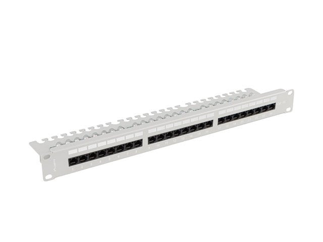 Lanberg Patch Panel 24 Port 1u 19" Cat.5e Utp With Cable Organizer Black