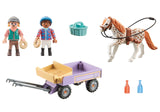 Playmobil 71496 Caballos De La Cascada Cochecito De Pony