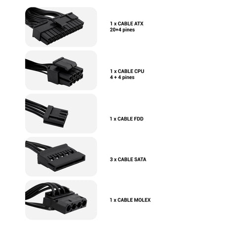 EAN 8436556140624 - CoolBox S300 unidad de fuente de alimentación 20+4 pin ATX Plata imagen 4