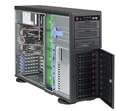 Supermicro Chasis Negro Super Silencioso 4u Sc743tq Con 900w De Potencia 01 M