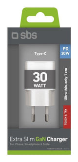 Sbs Pd Reiselader Ultraslim 30w Usb-C Gan Weiá