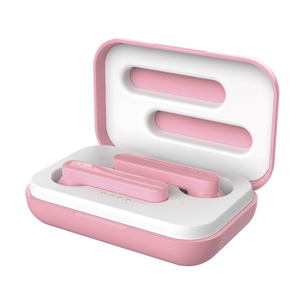 Auriculares Bluetooth Trust Primo Touch Con Estuche De Carga Autonomía 4h Rosas